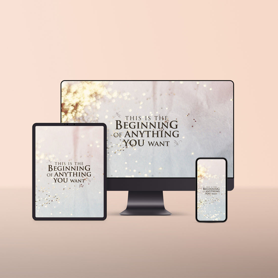 August Wallpaper Mockup