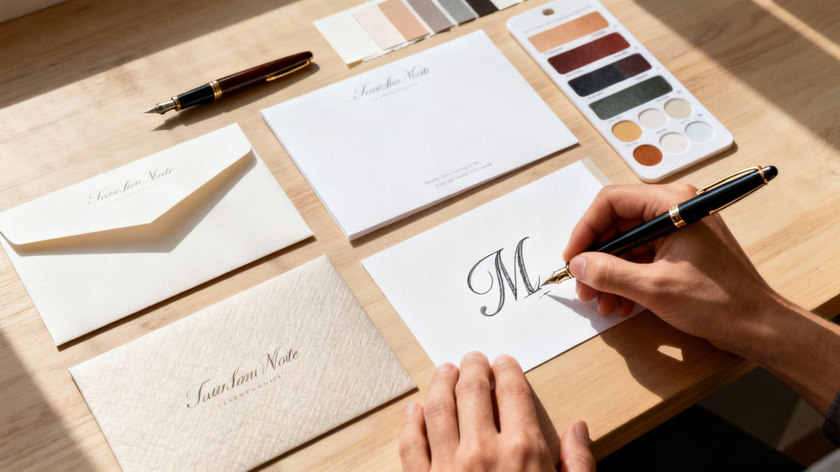 A Guide to Crafting Beautifully Personal Custom Stationery Note cards ...