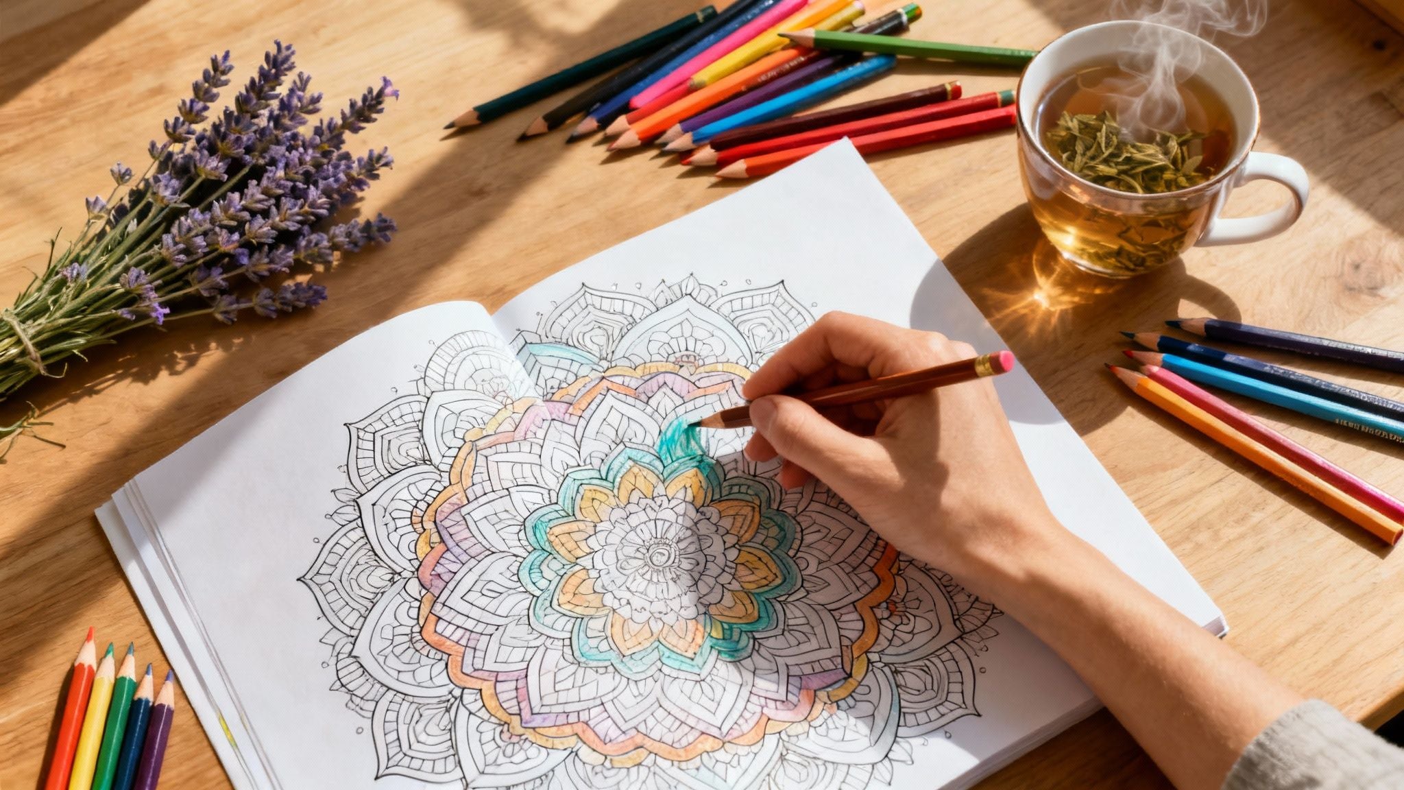 Find Your Calm: The Simple Joy of Stress Relief Colouring Books for Adults
