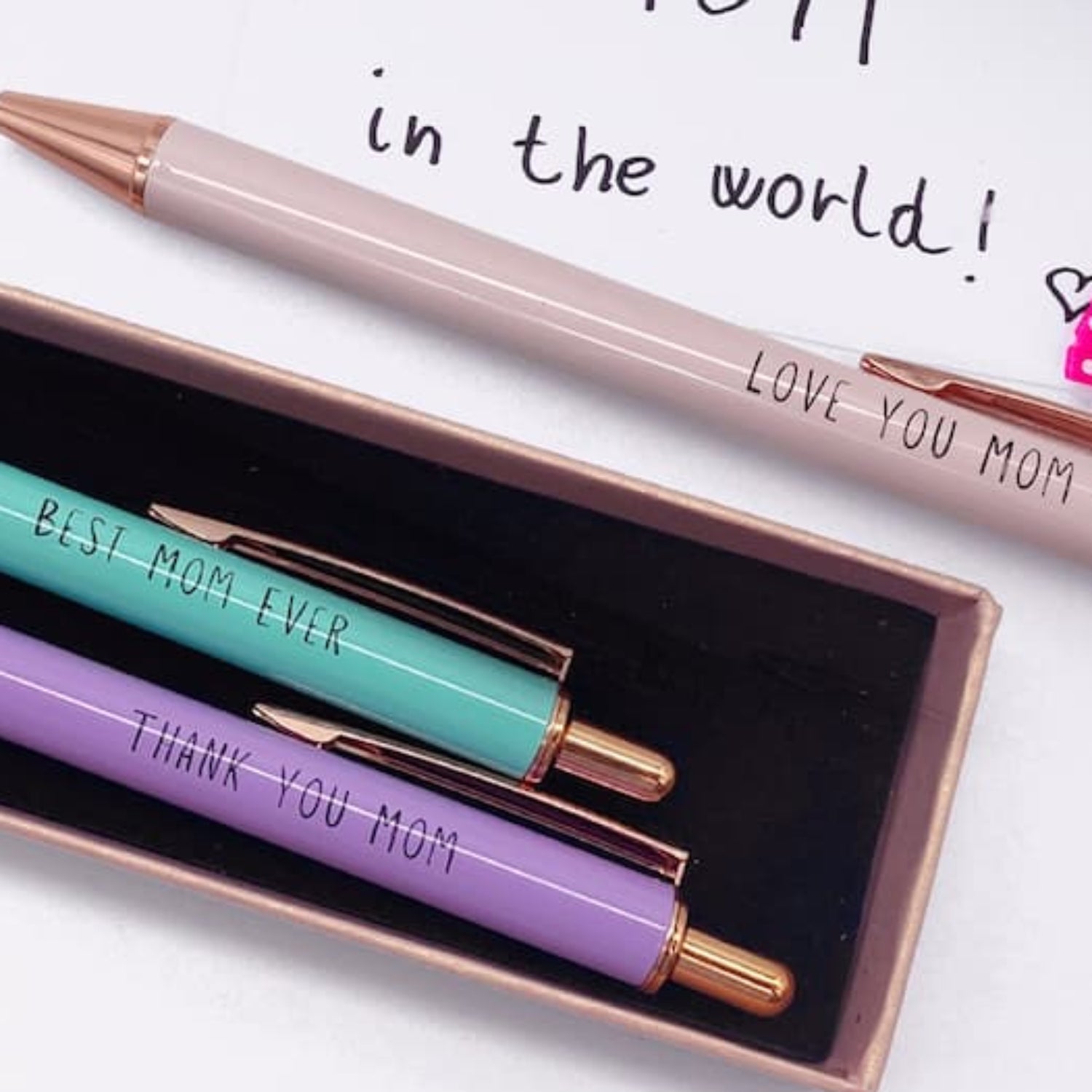 Pastel Series - Love You Mom Pen Set (3pcs) – mesmos-shop