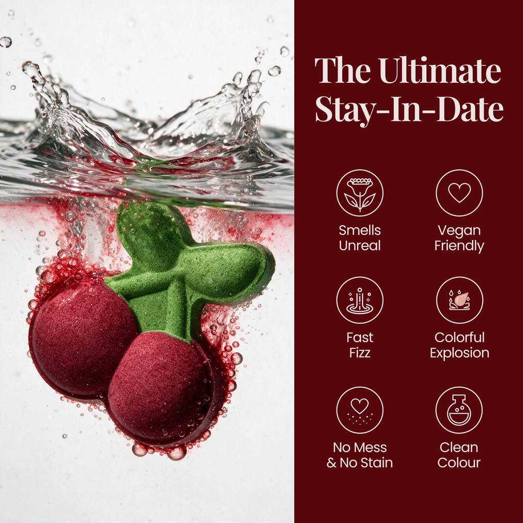 Bath Bombs | Date Night Starts in the Tub | Couples “Time For Us” 6-Piece Set