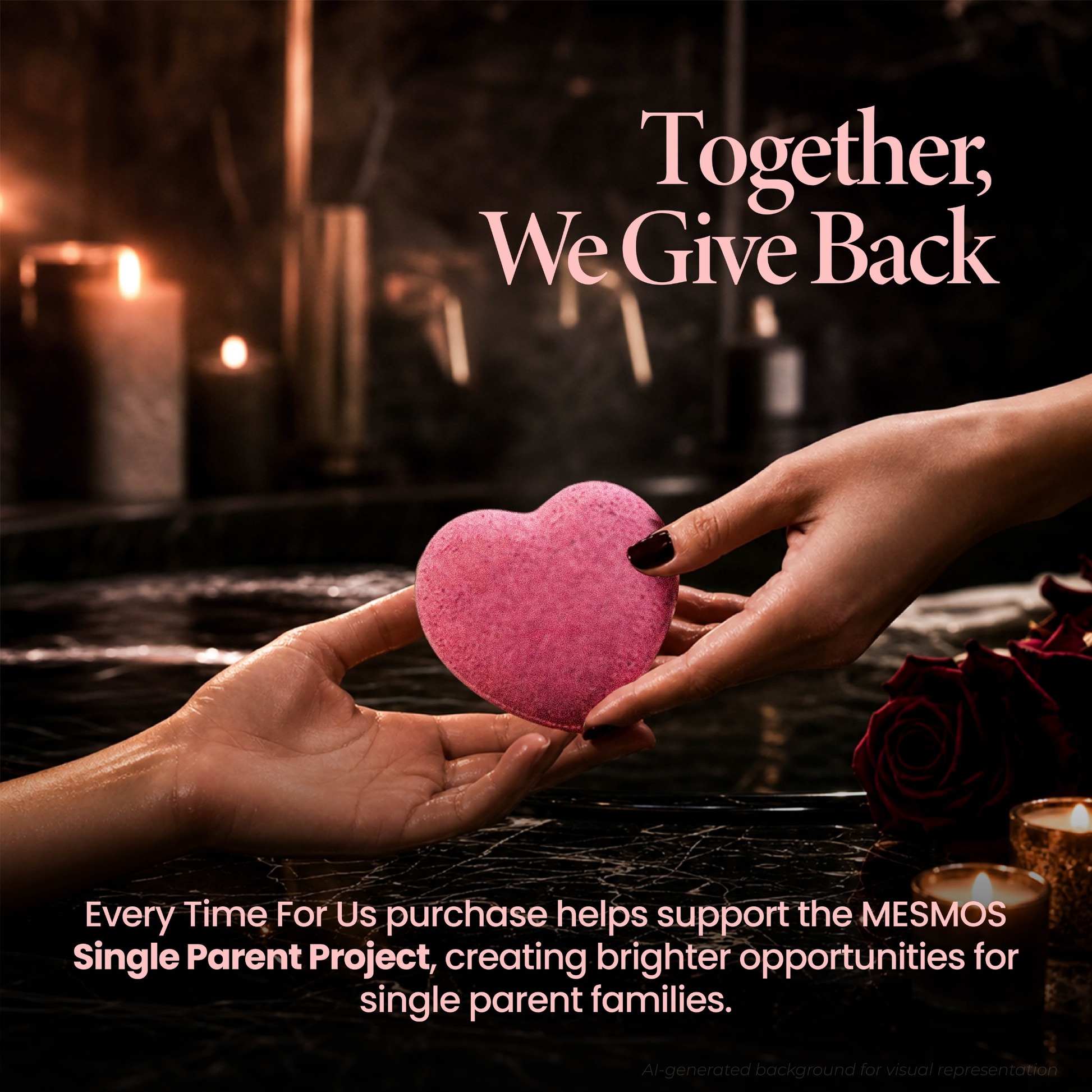 Bath Bombs | Date Night Starts in the Tub | Couples “Time For Us” 6-Piece Set-