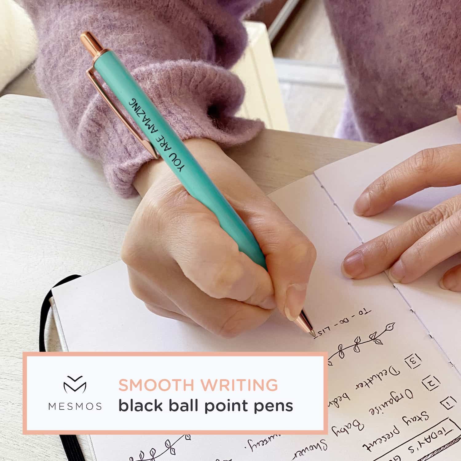 4. Appreciate - Smooth Black Ball Point Pens