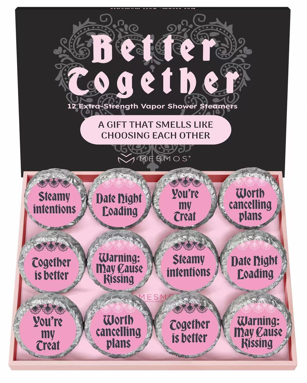 Shower Steamers | Date Night, No Reservations | Couples Series 12-Pack