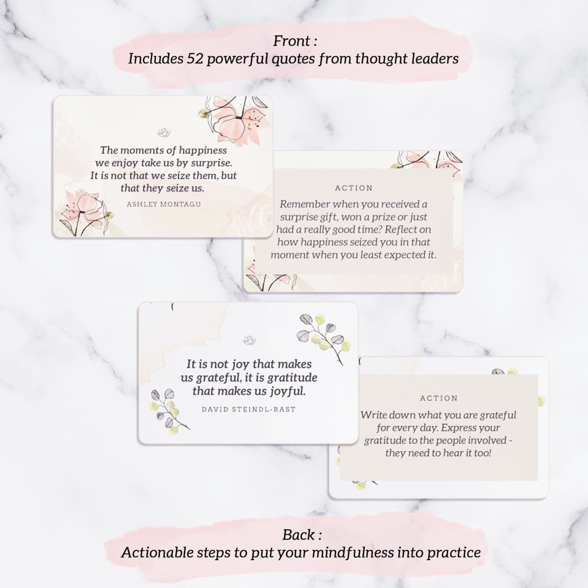 8. Front and Back Cards x2