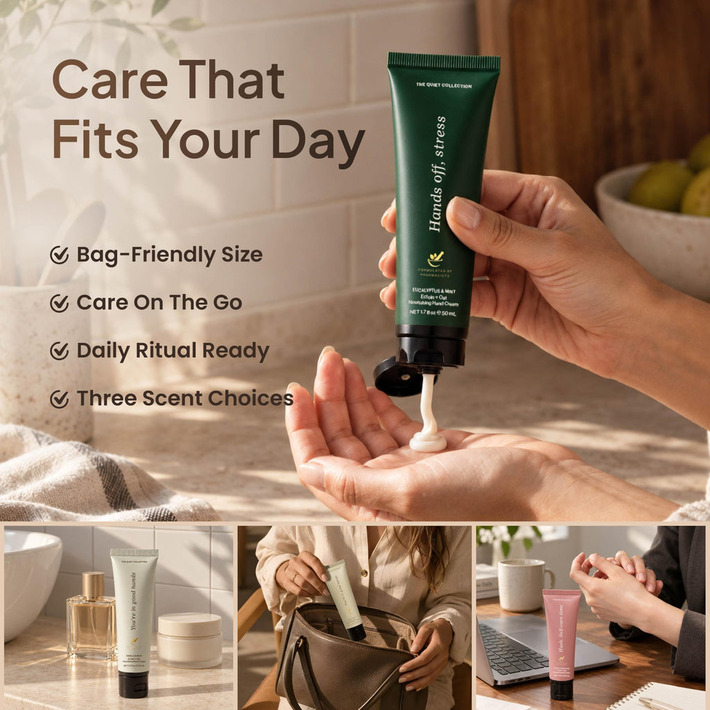 Travel size hand cream for your purse, desk and car, bag friendly hand lotion for care on the go