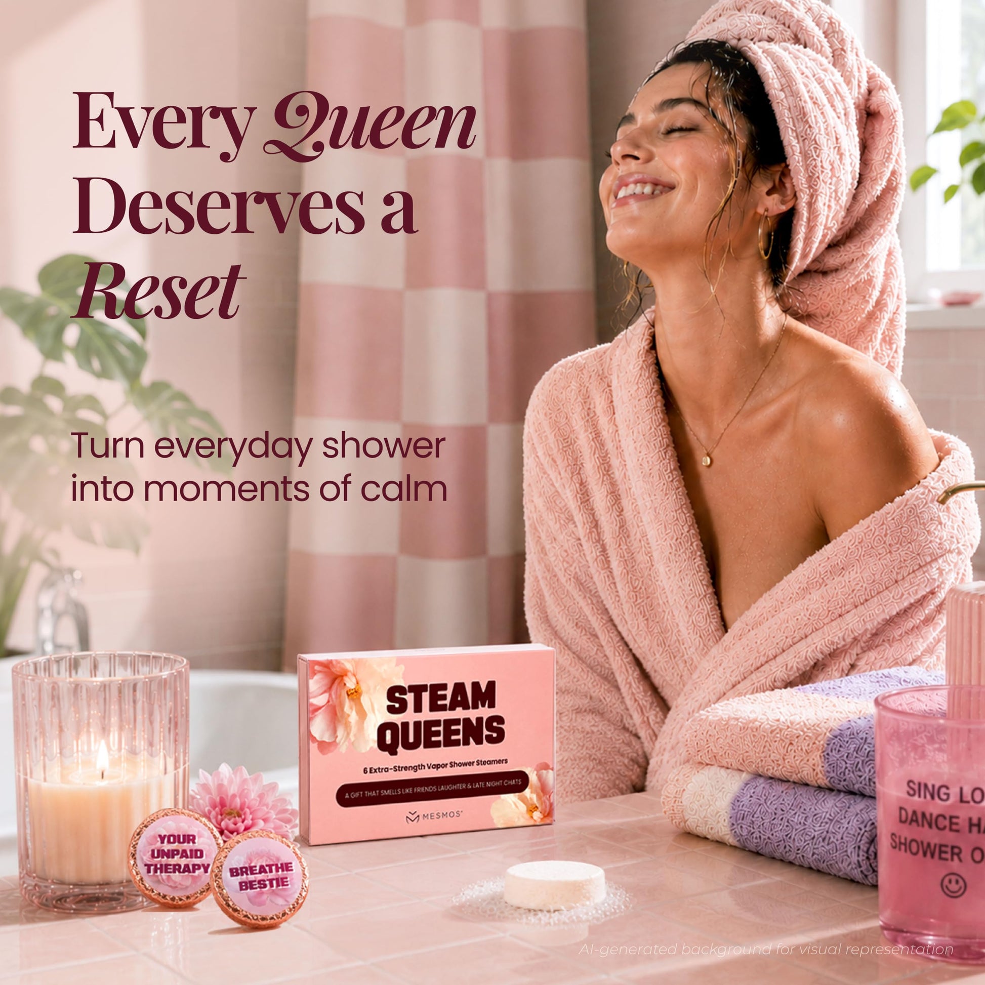 Shower Steamers | For the Friend Who Shows Up | Bestie Series 6-Pack-