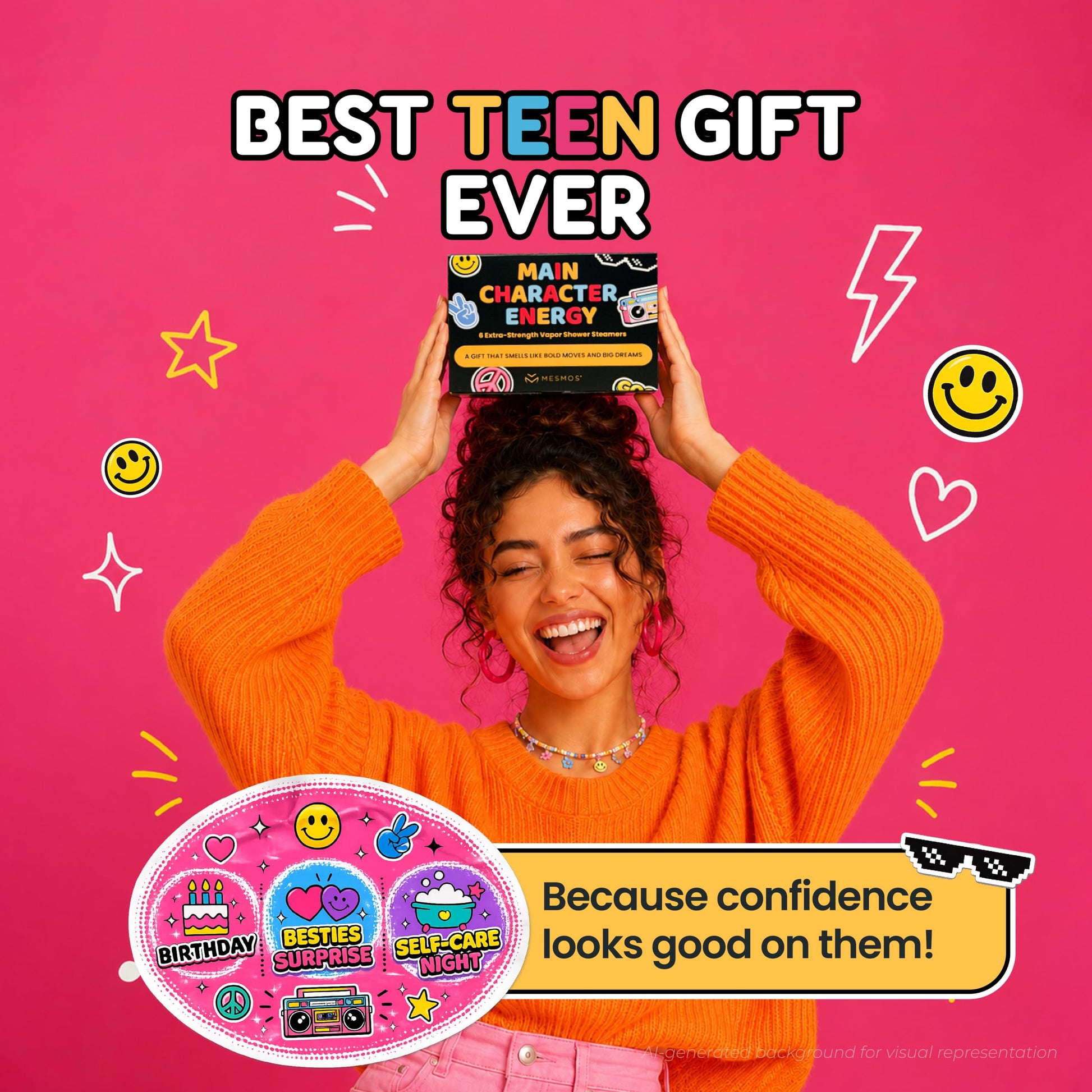 Shower Steamers | Main Character Energy | Teen Series 6-Pack-