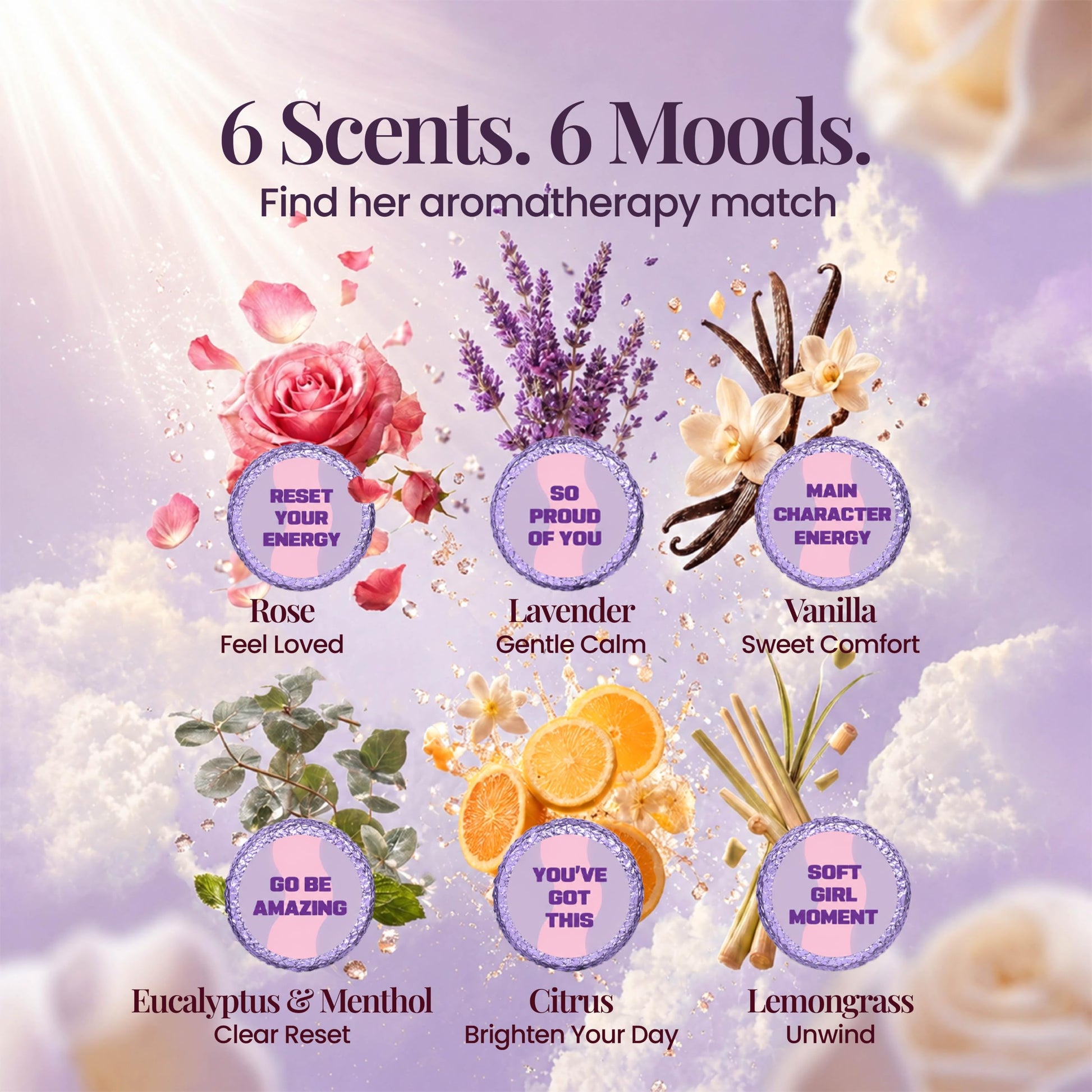 Shower Steamers | Her 5-Minute Soft Reset | Inspire Her Series 6-Pack-