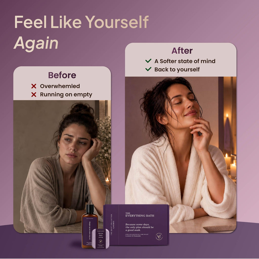 Before and after: from overwhelmed and running on empty to a softer state of mind
