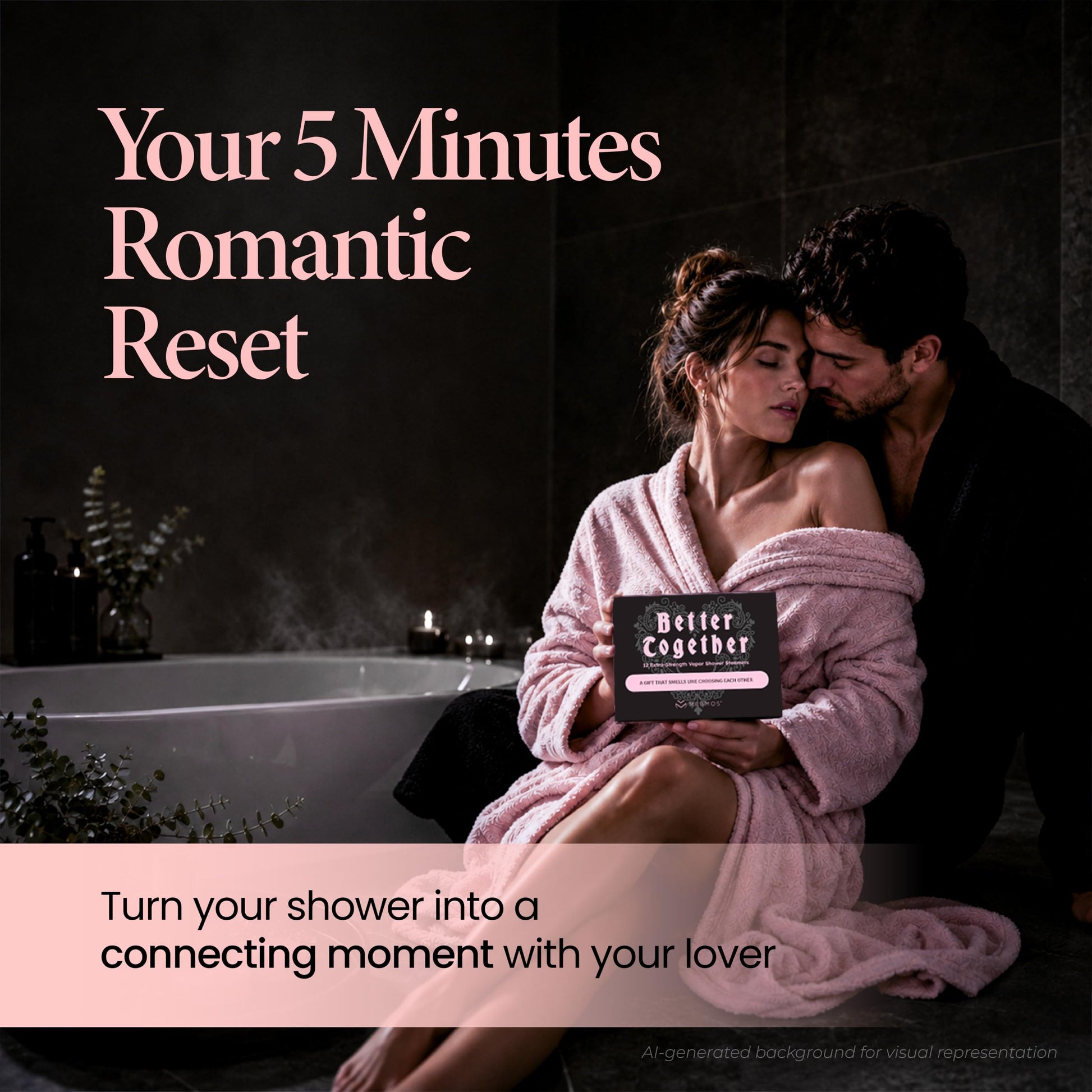 Shower Steamers | Date Night, No Reservations | Couples Series 12-Pack-