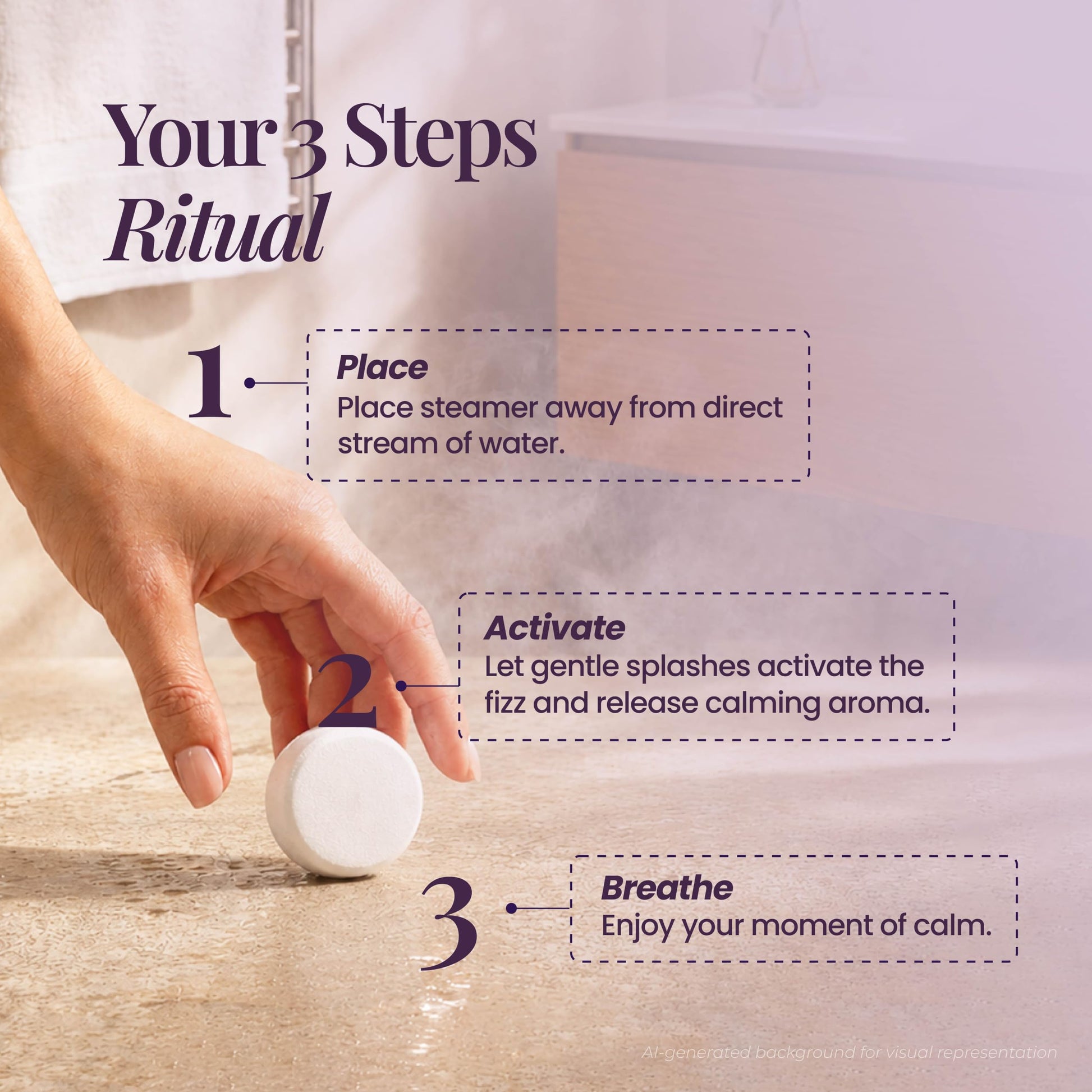 Shower Steamers | Her 5-Minute Soft Reset | Inspire Her Series 6-Pack-