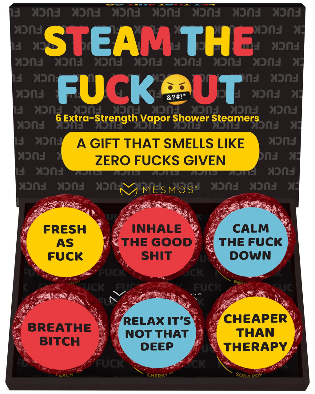 Shower Steamers | Steam the F*ck Out | Funny Series 6-Pack