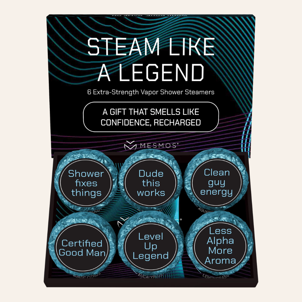 Shower Steamers | Power Down Like a Legend | Men's 12-Pack