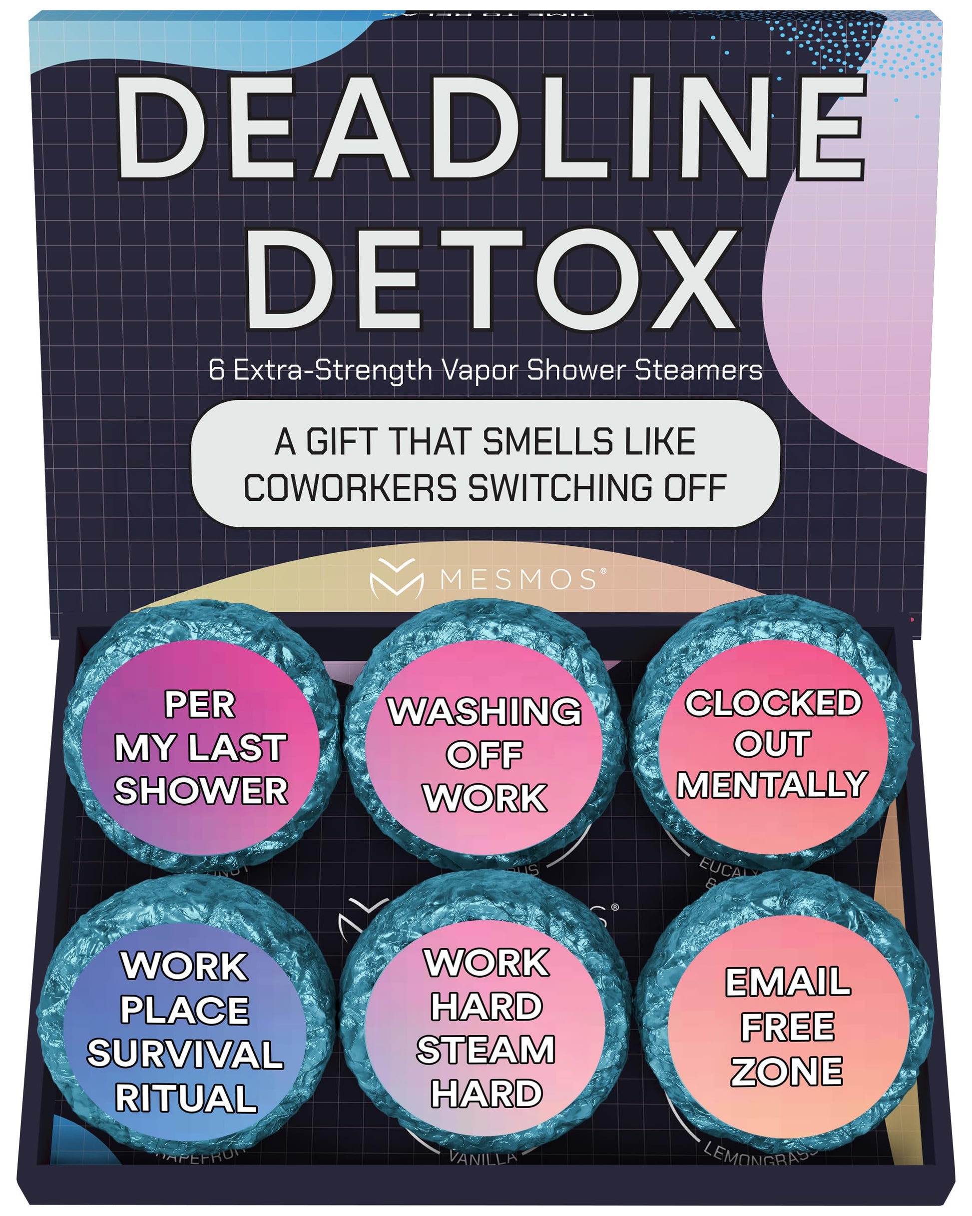 Shower Steamers | Leave Work in the Steam | Coworker Survival 6-Pack-