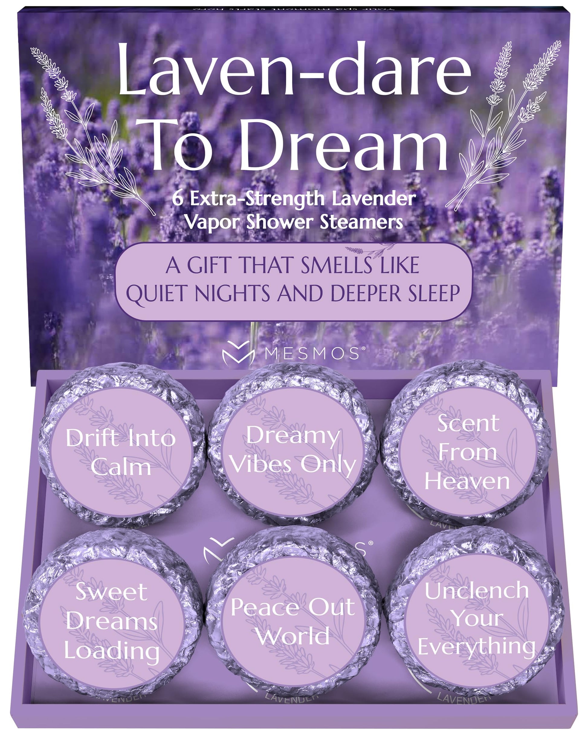 Shower Steamers | Sleep Deeper Tonight | Lavender 6-Pack-
