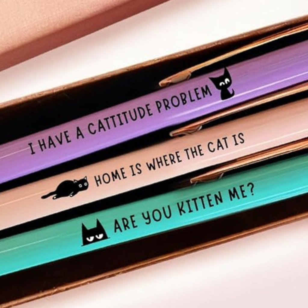 Pastel Series - Cat Pen Set (3pcs)