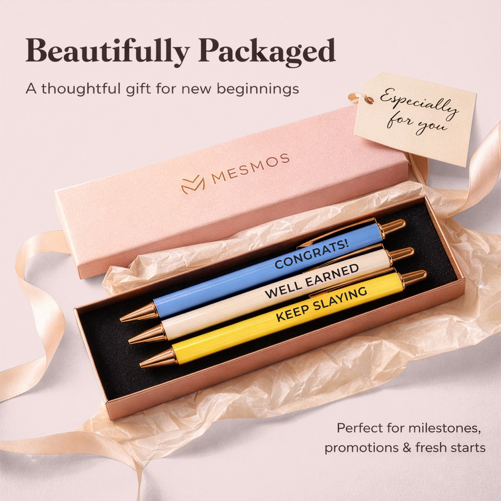 Pastel Series - Congrats Pen Set (3pcs)