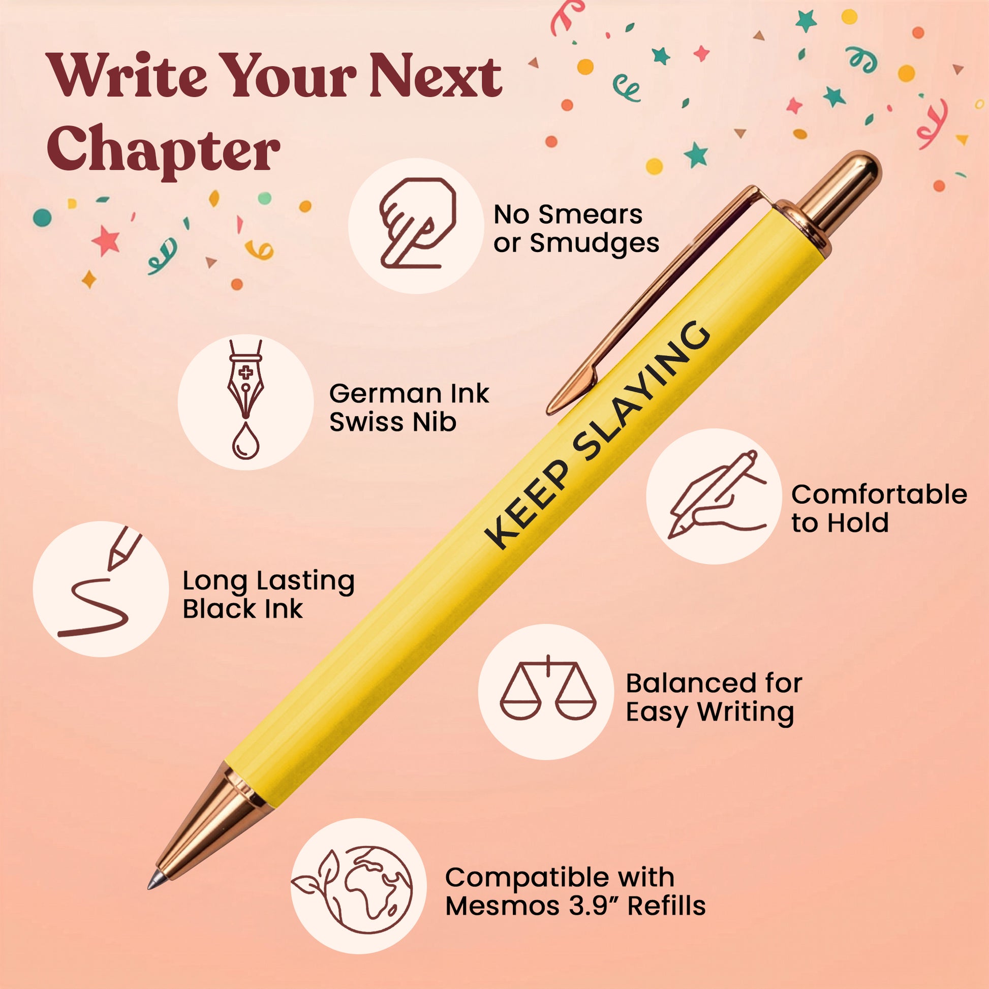 Pastel Series - Congrats Pen Set (3pcs)