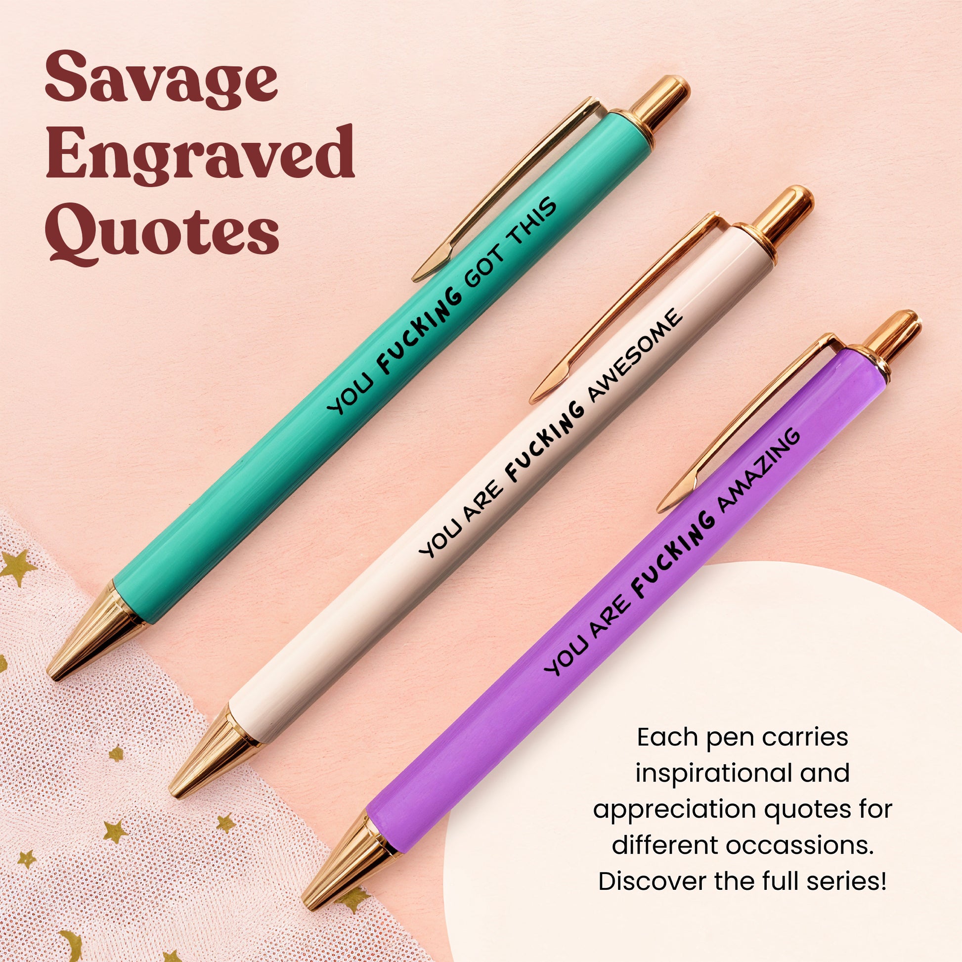 Pastel Series - Sweary Set (3pcs)