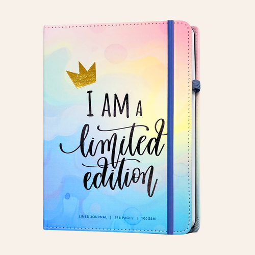 Vegan Leather Journal - Pastel Dreamwave