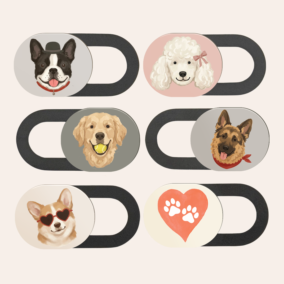 Dog Lovers Webcam Covers | Cute Privacy for Every Dog Person-1