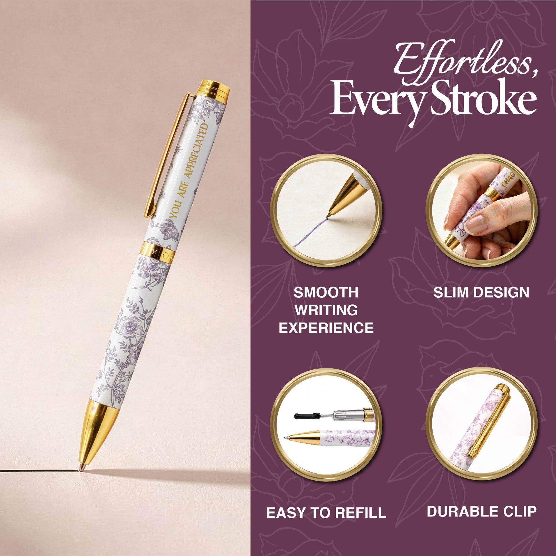 Bloom Collection – You Are Appreciated | A Luxury Pen That Says Thank You-3