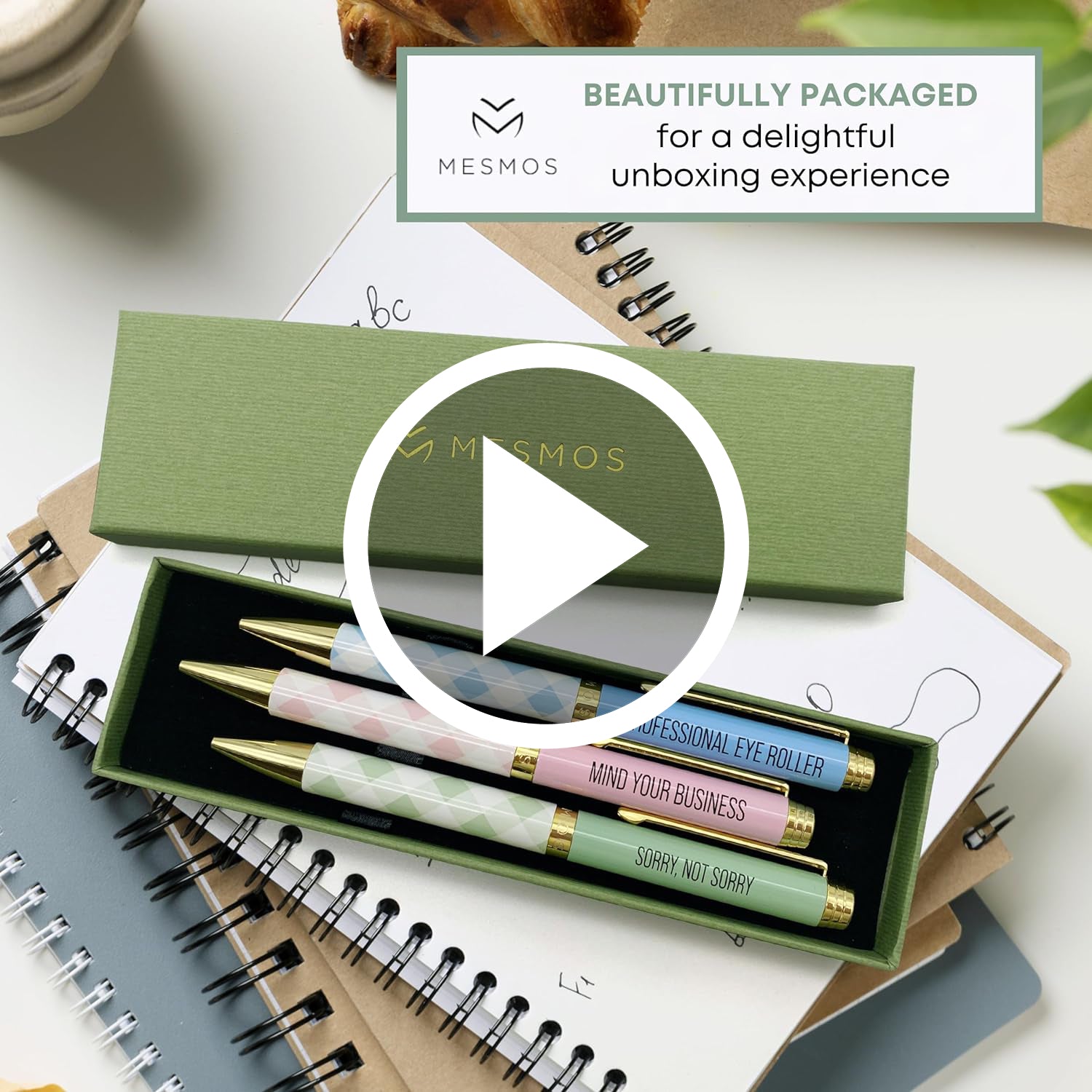 mesmos-gingham-unapologetically-pen-set-3-video
