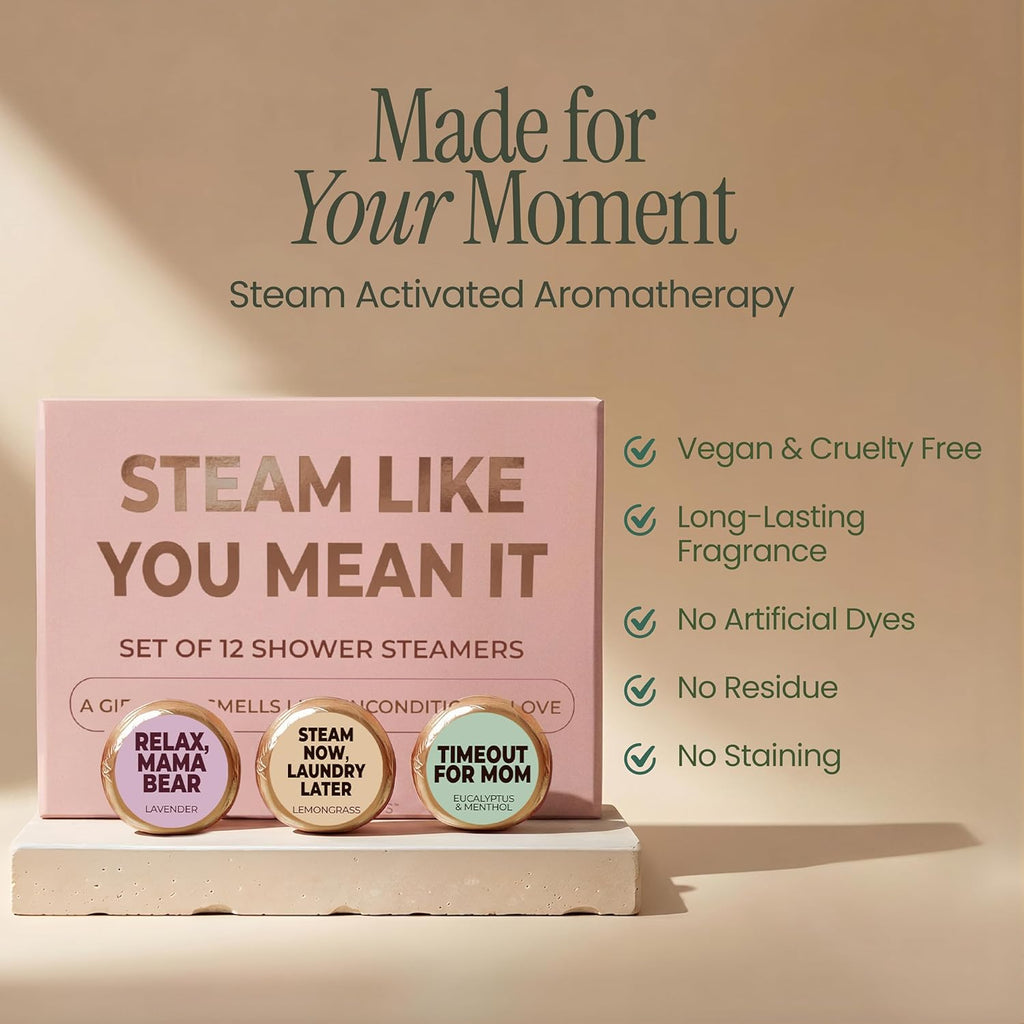 Shower Steamers | Mom's 5-Minute Reset | Mom Series 12-Pack
