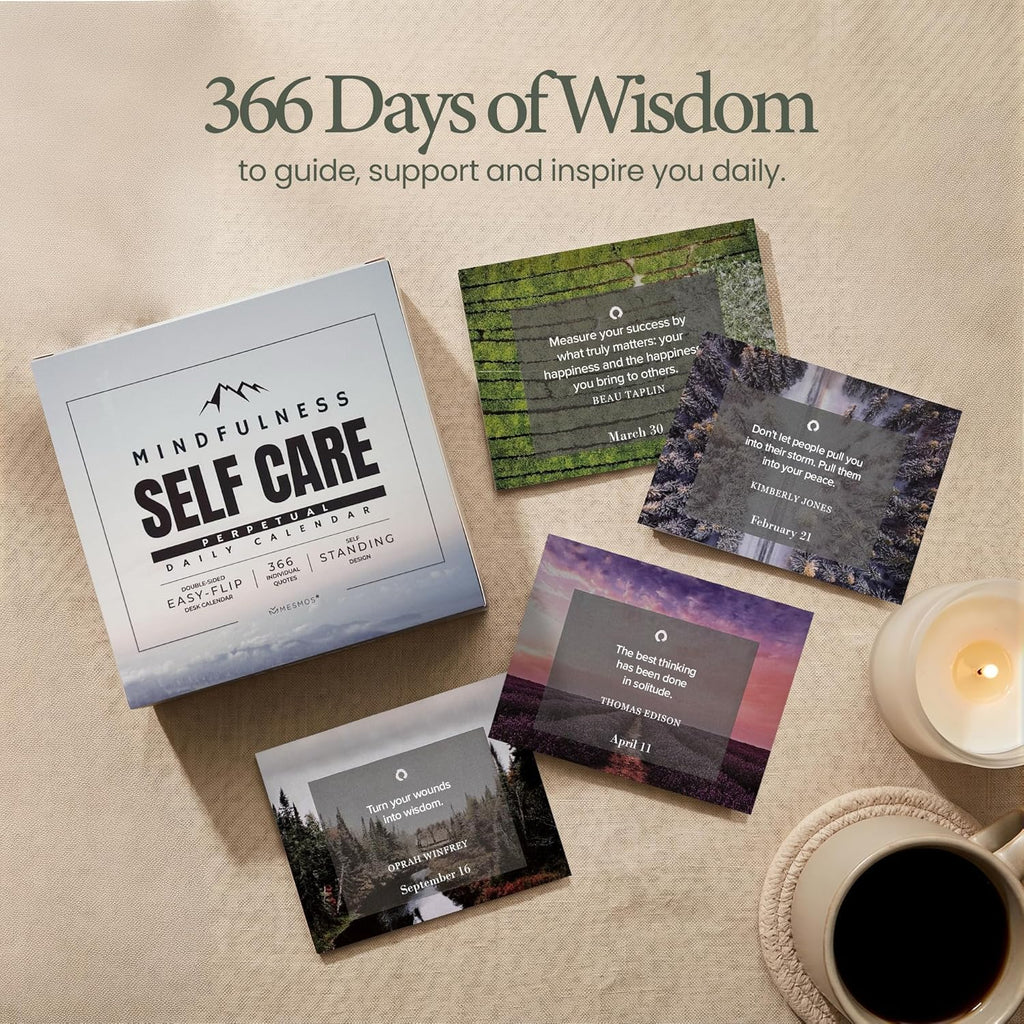 Mindfulness Daily Calendar | 366 Days of Calm & Self-Care | Nature Series