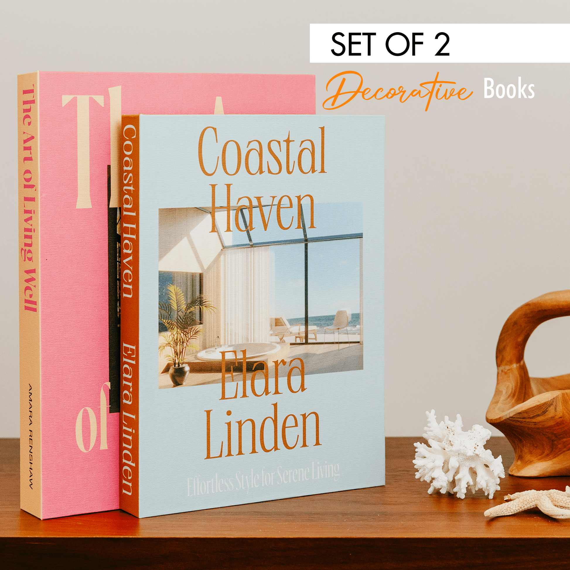 Decorative Books - Home & Living (Set of 2)