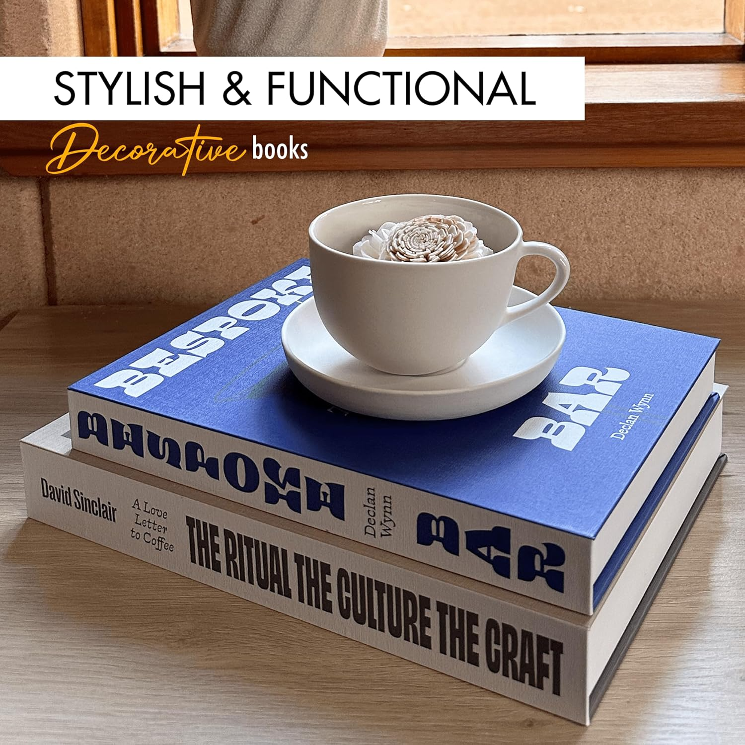 Decorative Books - Cocktail & Coffee (Set of 2)