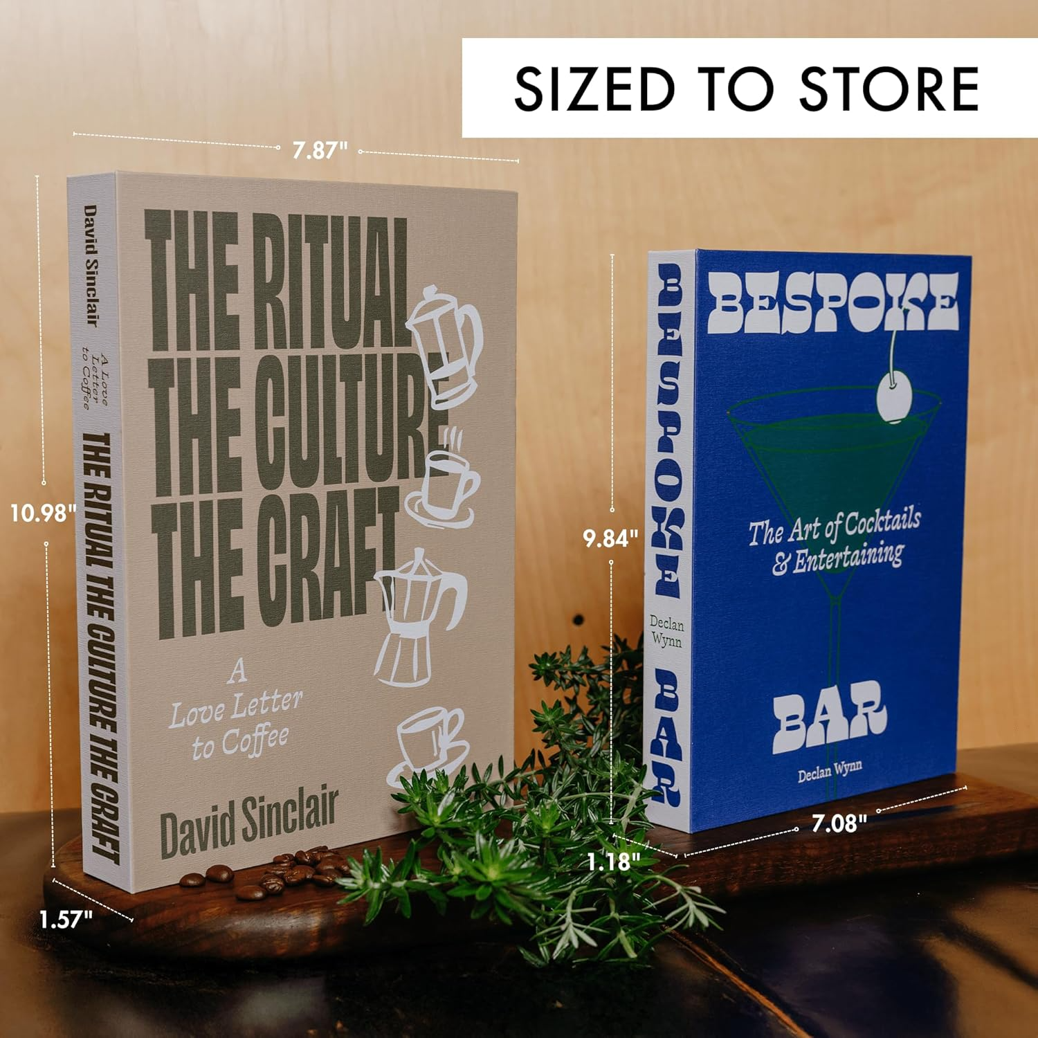 Decorative Books - Cocktail & Coffee (Set of 2)