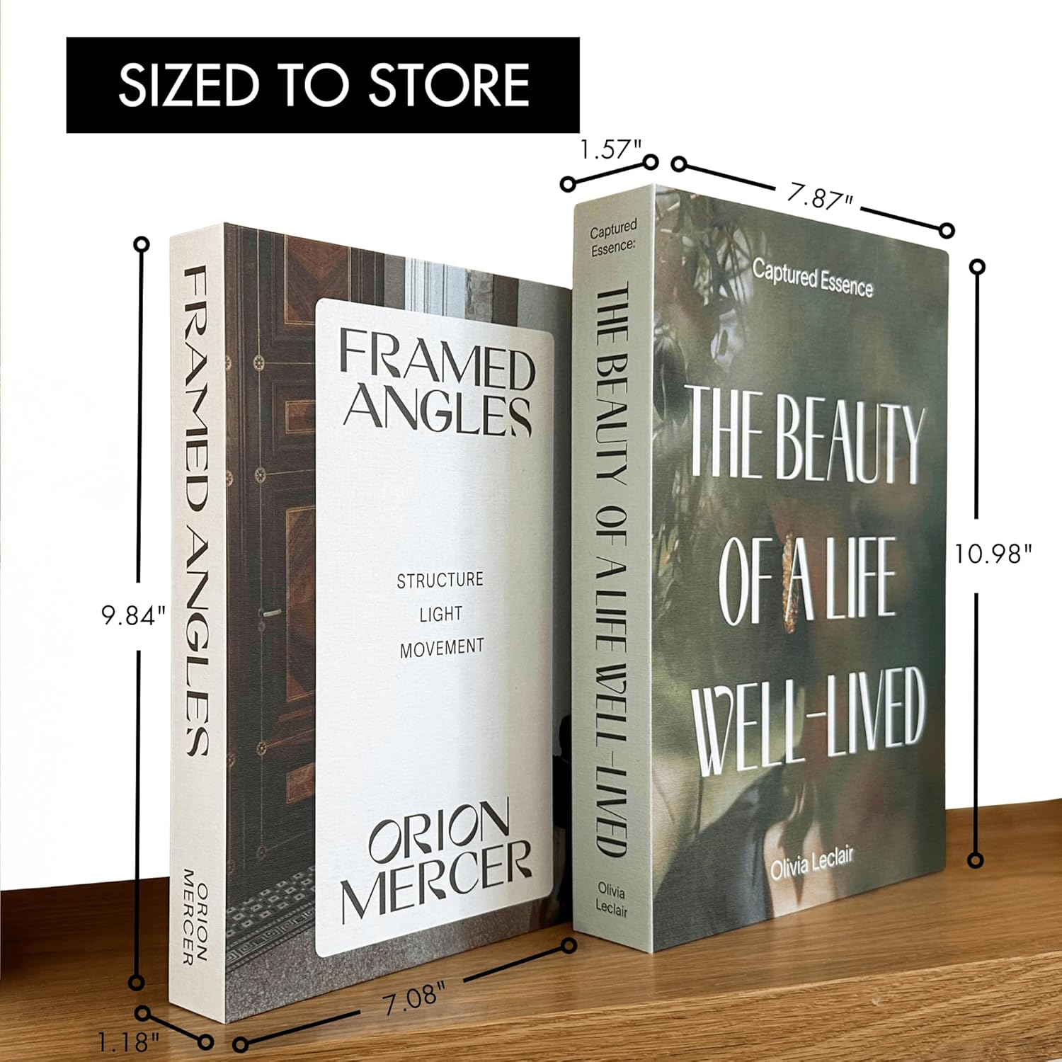 Decorative Books - Photography & Lifestyle (Set of 2)