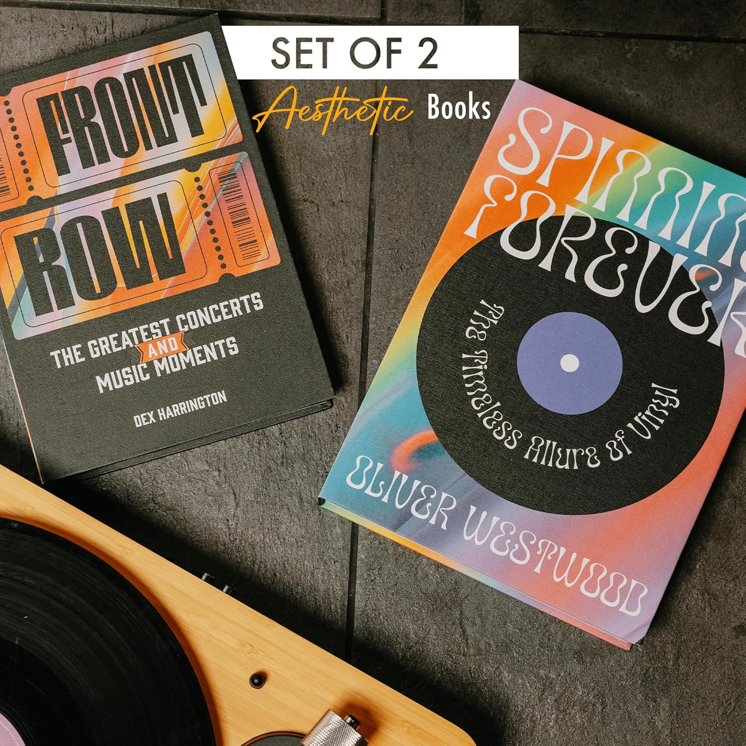 Decorative Books - Music & Pop Culture (Set of 2)