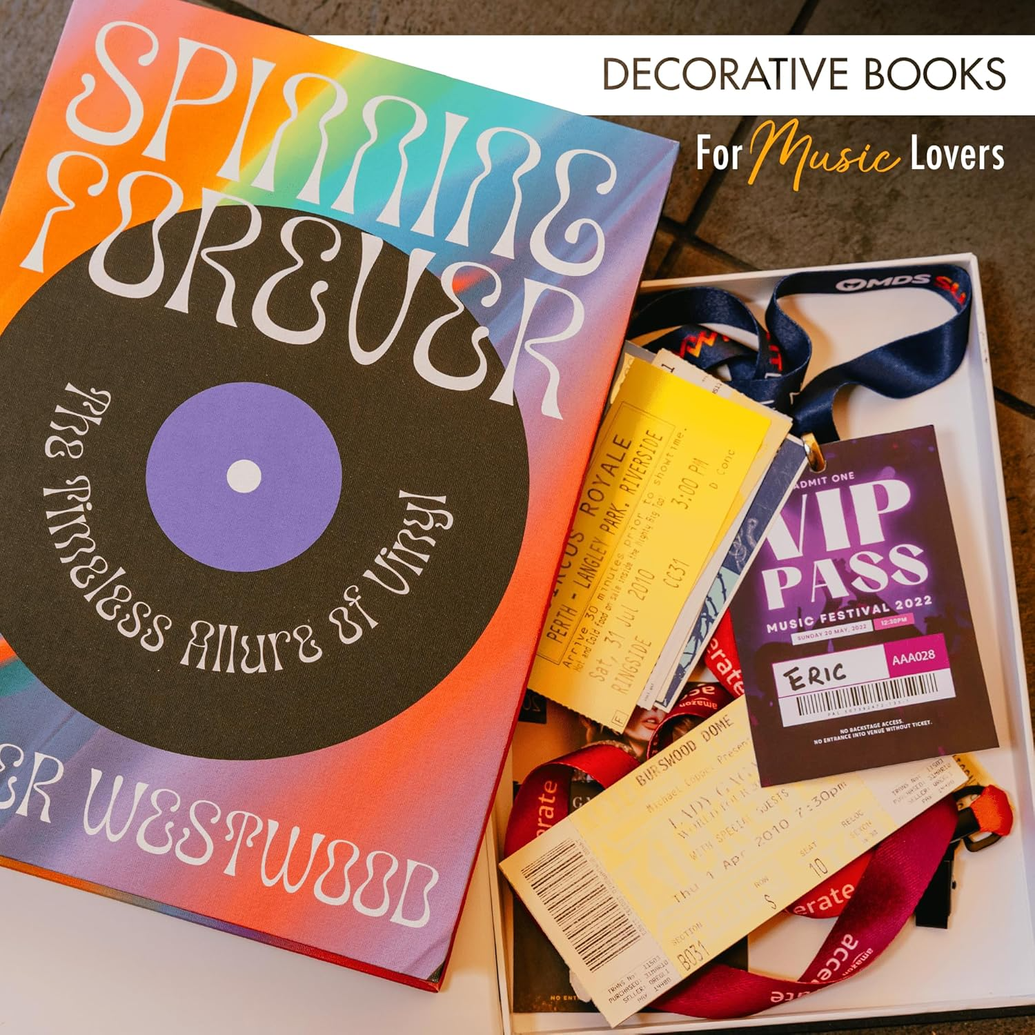 Decorative Books - Music & Pop Culture (Set of 2)