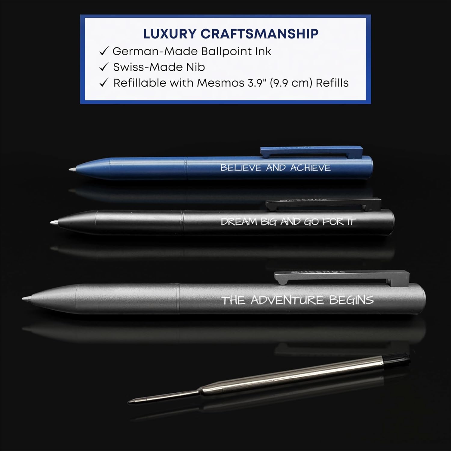 Midnight Series - Graduation Pen Set (3PCS)