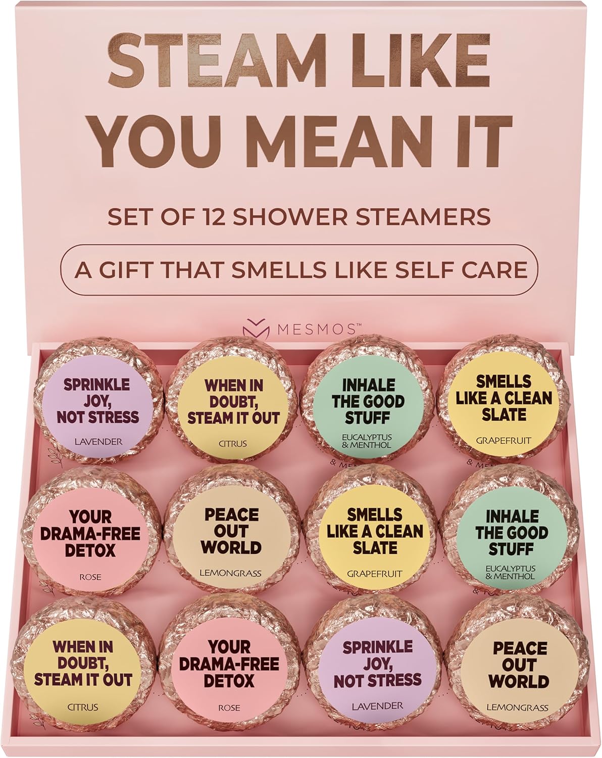 Shower Steamers - Self Care Series 12 Pack