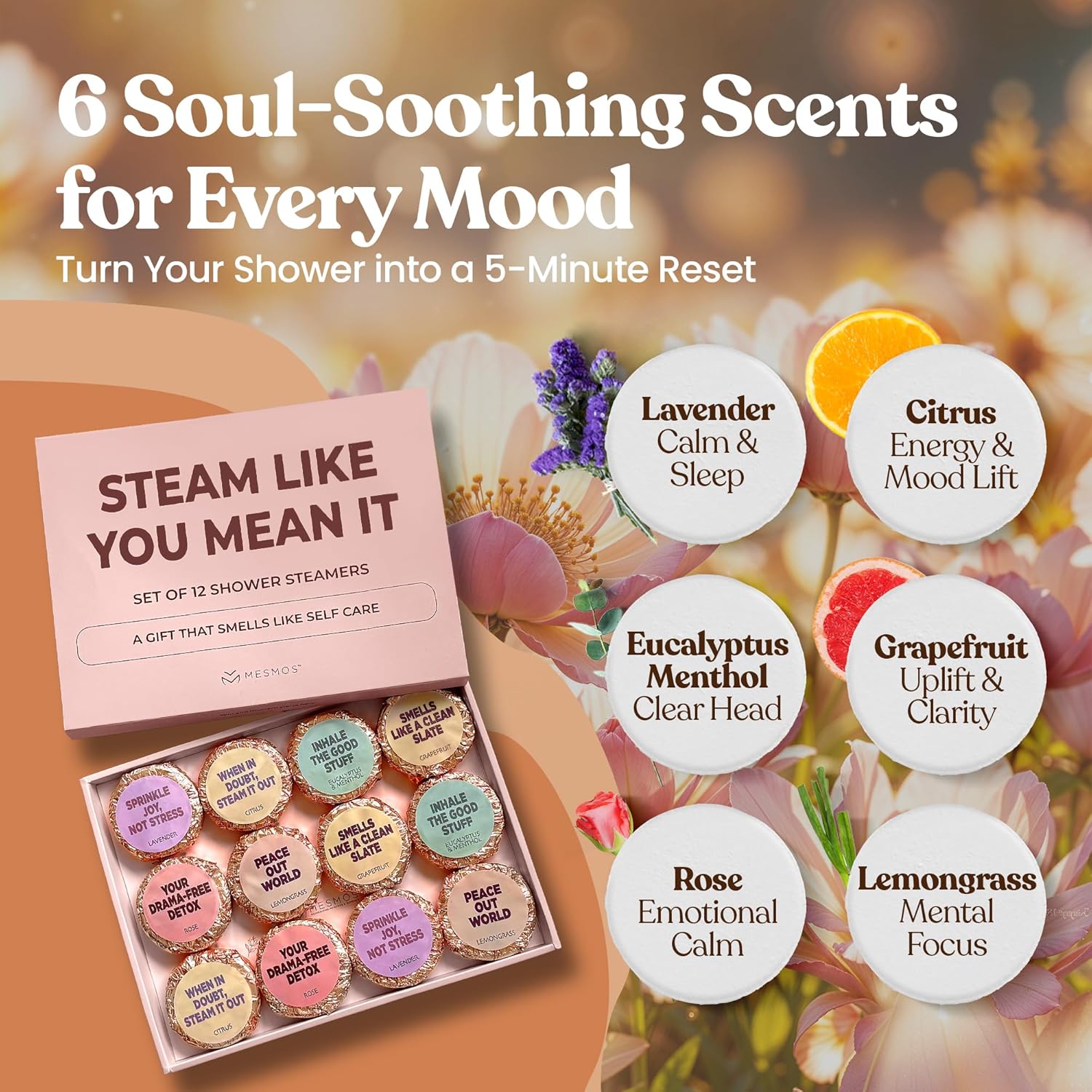 Shower Steamers - Self Care Series 12 Pack