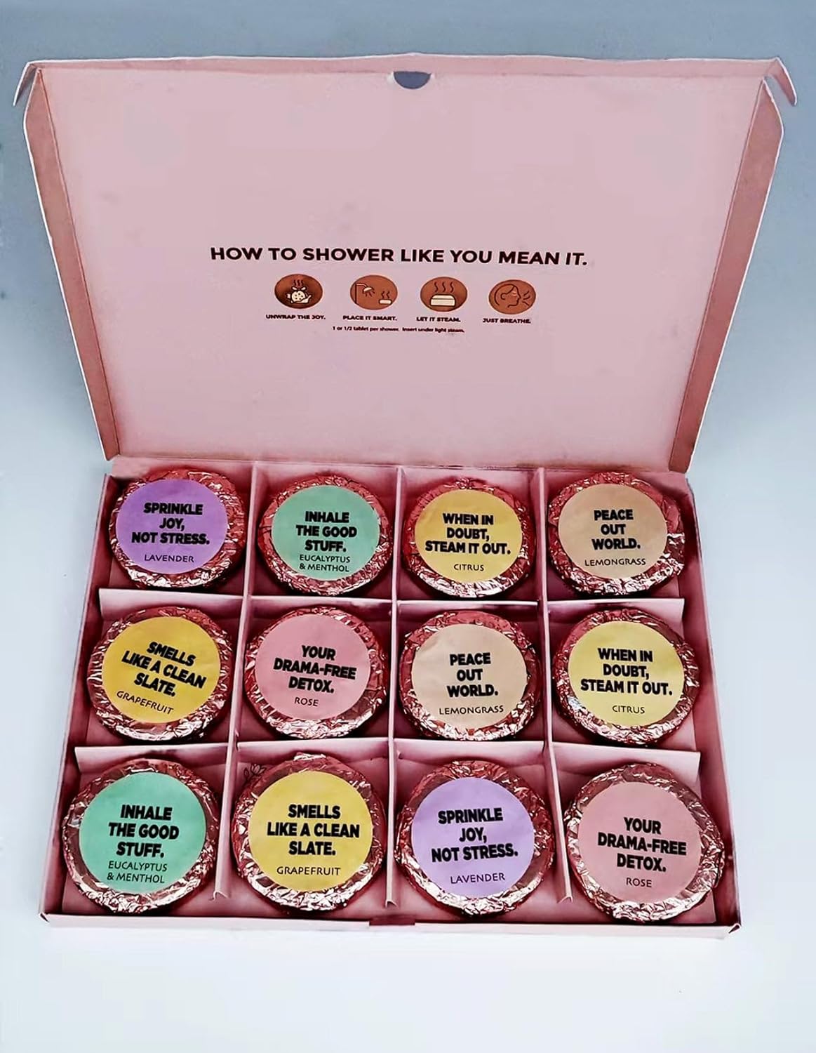 Shower Steamers - Thank You Series 12 Pack