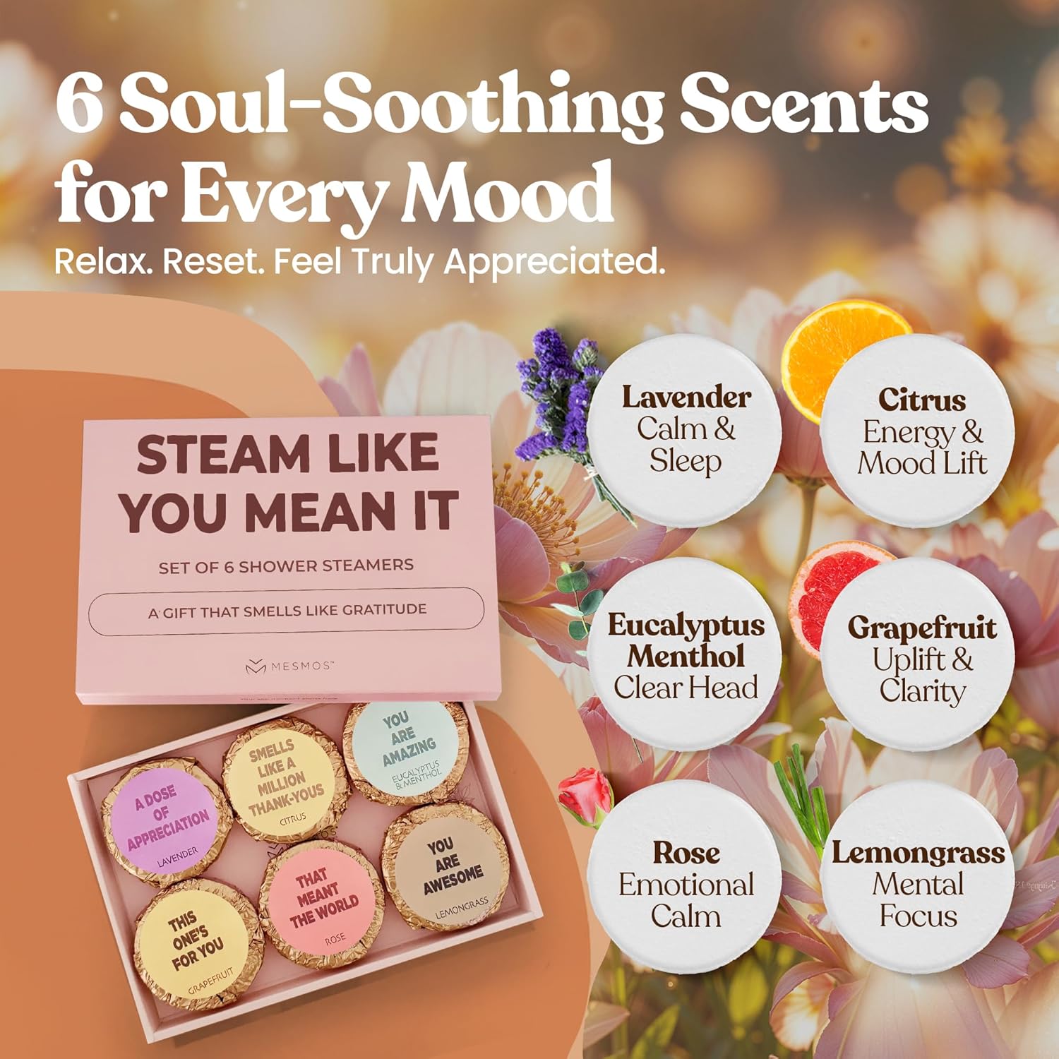 Shower Steamers - Thank You Series 6 Pack