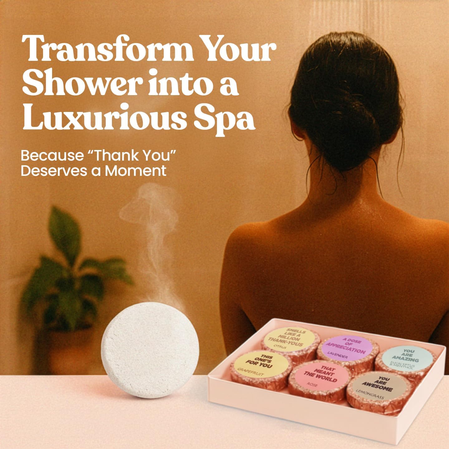 Shower Steamers - Thank You Series 6 Pack
