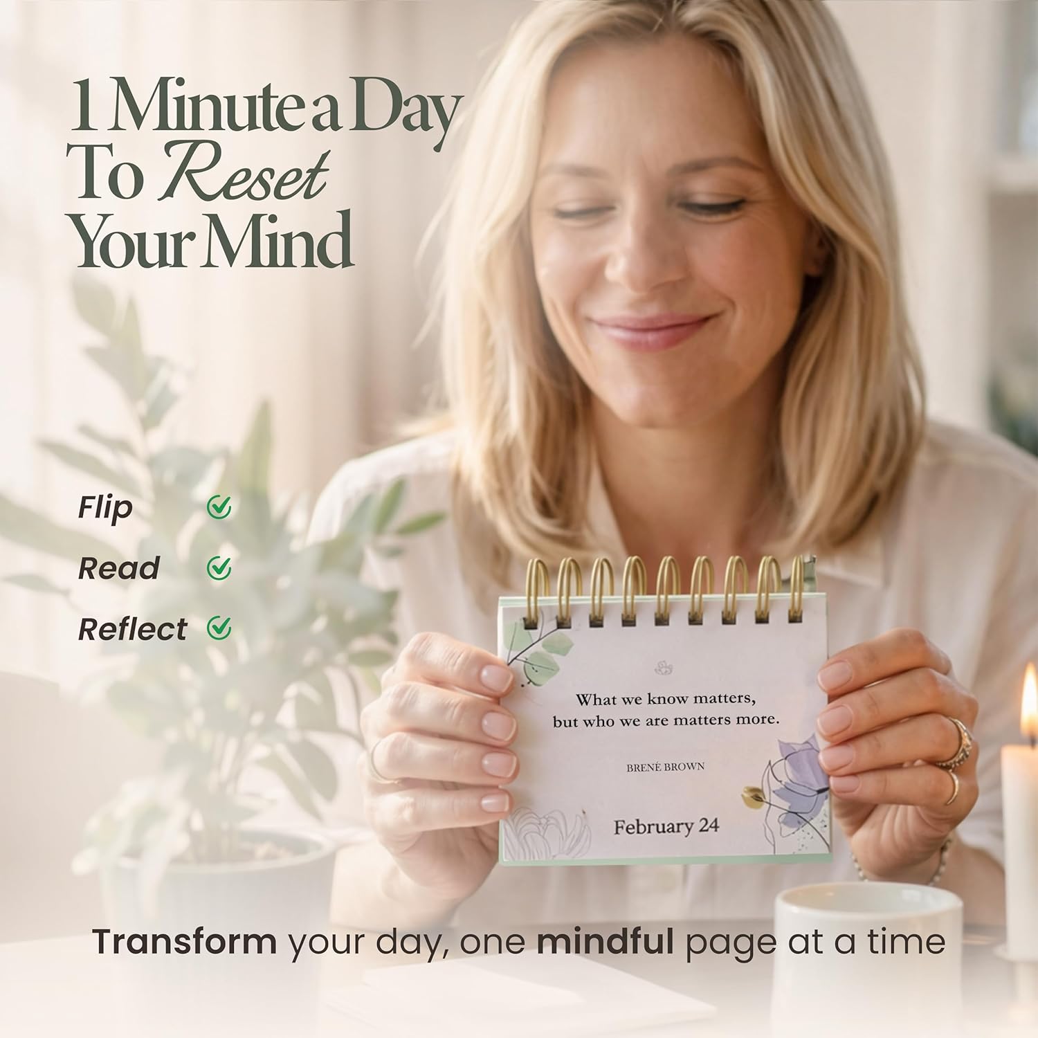 Mindfulness Daily Calendar | 366 Days of Self-Care & Inspiration | Perpetual Daily Calendar-2