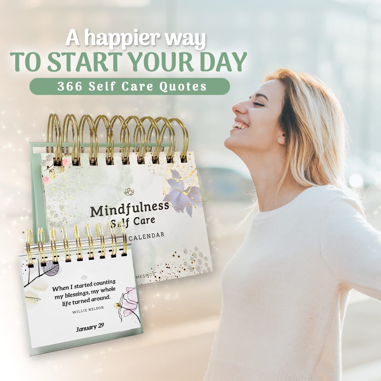 a happier way to start your day - mindfulness calendar stress relief